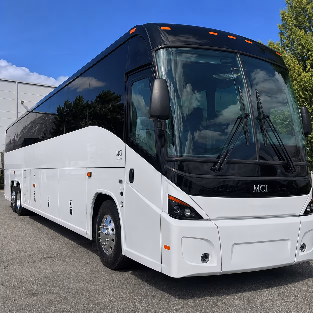 book a full size charter bus when your group is flying out of lax